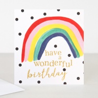 Rainbow Birthday Card By Caroline Gardner